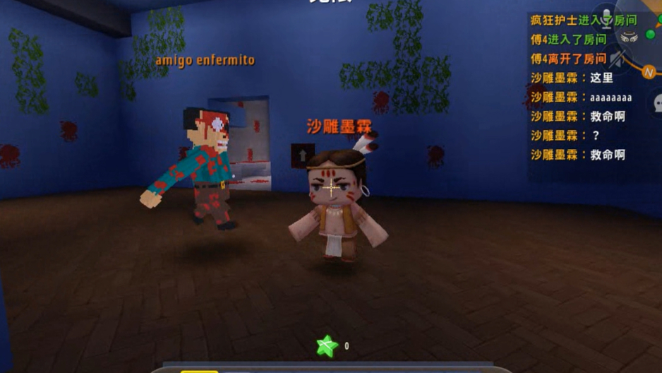 迷你世界:三个年轻人作死的跑到闹鬼的精神病院探险,逃不出去了
